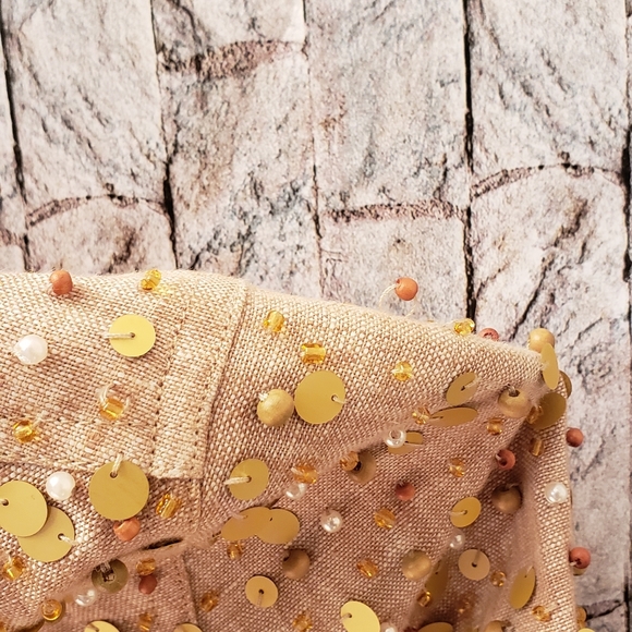 Just B Linen Sequined Jacket,Size S - Picture 5 of 10